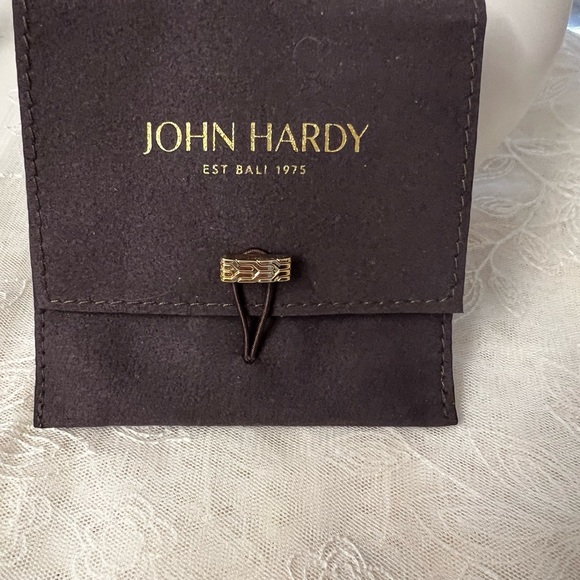 John Hardy Sterling Silver black spinel stones earrings - Picture 7 of 8